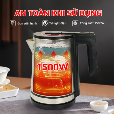 Bình đun siêu tốc OSAKA inox 304 KT-1820 - Hàng chính hãng