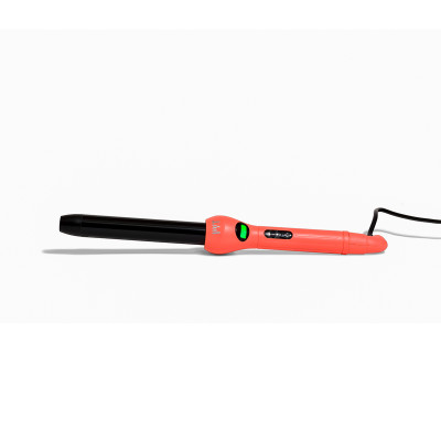 Máy Uốn Tóc Kỹ Thuật Số PYT Digital Curling Wand 25mm - Màu Cam - Kèm Găng Tay Chịu Nhiệt - Công Nghệ Nhiệt Hồng Ngoại Xa