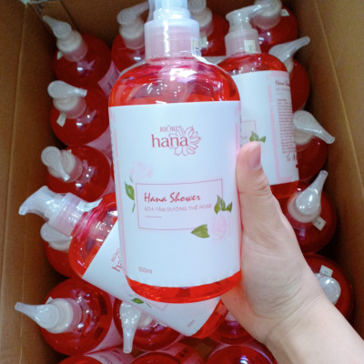 Sữa Tắm Hoa Hồng Riori Hana Shower Gel Rose - Sữa Tắm Dưỡng Thể Hương Nước Hoa Làm Sạch, Dưỡng Da Mềm Mại, Lưu Hương Lâu
