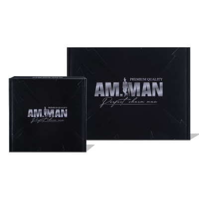 Combo bộ đôi toàn diện AMMAN: Sữa tắm gội AM FANTASTIC 5 in 1 365ml & Bọt vệ sinh AM CHERISH 120ml kèm hộp túi làm quà tặng