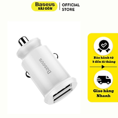 Tẩu sạc Baseus Grain Pro Car Charger đa năng 2 cổng USB dùng trên xe hơi- Hàng chính hãng