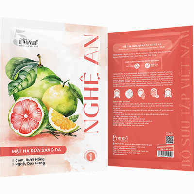 Mặt nạ sinh học dừa Emmié Biocellulose Beauty Mask giúp da sáng mịn và đều màu - Hàng chính hãng