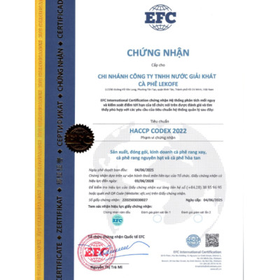 Cà phê nguyên hạt Đặc Biệt Lekofe 80% Robusta 20% Arabica Đắng đậm chua nhẹ Túi 500gram