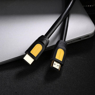 Ugreen UG10128HD101TK 1.5M màu Vàng Cáp tín hiệu HDMI chuẩn 2.0 hỗ trợ phân giải 4K * 2K 60hz - HÀNG CHÍNH HÃNG