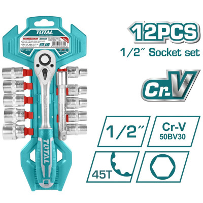 Bộ cần 2 chiều và 12 đầu tuýp 1/2