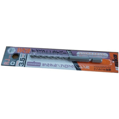 Combo Vít bê tông 4mm đầu bằng F445 & Mũi khoan tường 3.5mm đuôi lục giác Unika (không cần tắc kê nhựa)