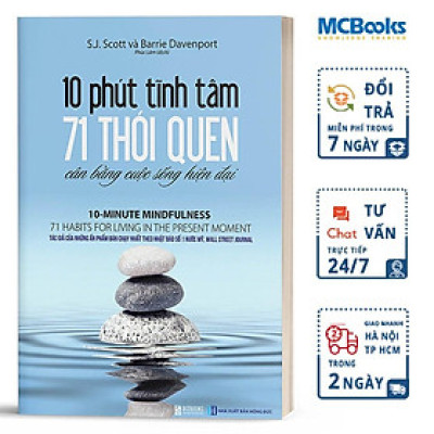 Sách 10 Phút Tĩnh Tâm - 71 Thói Quen Cân Bằng Cuộc Sống Hiện Đại - BizBooks - BẢN QUYỀN