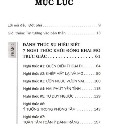 21 NGHI THỨC KHAI MỞ TRỰC GIÁC