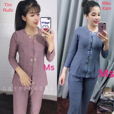 Đồ Lam Đi Chùa # Khoá Lắc Sen # Quần Áo Nữ