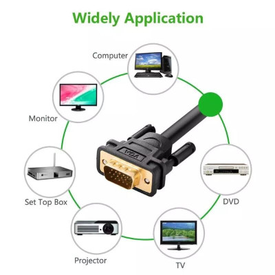 Ugreen UG11673VG101TK 1M màu Đen Cáp tín hiệu 2 đầu VGA - HÀNG CHÍNH HÃNG