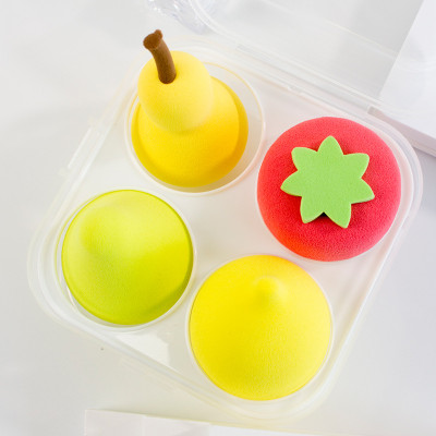 Set hủ bông tán phấn 4 món , tán phấn siêu mềm mại hình trái cây ,giọt nước , có độ đàn hồi cao , dẻo ,không bị biến dạng ,nhiều màu sắc cute xinh xắn đáng yêu