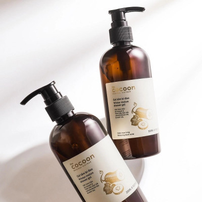 Gel tắm bí đao Cocoon 310ml giúp da sạch mịn màng và giảm mụn lưng thuần chay