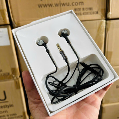 Tai Wiwu Earbuds #EB311 Jack 3.5 cho điện thoại, máy tính bảng.... nghe gọi đàm thoại âm thanh HD - Hàng chính hãng