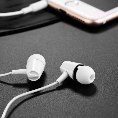 Tai nghe liền dây Hoco M34 Honor có micro chân tròn 3.5mm Dành cho điện thoại iPhone iP Huawei Samsung Oppo - Hàng chính hãng
