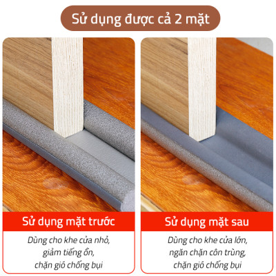 Thanh xốp chắn khe cửa đa năng thông minh