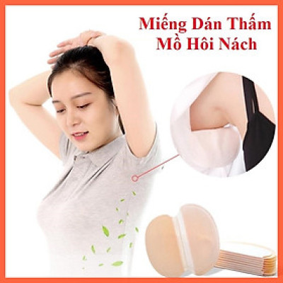 Sét 10 miếng dán thấm hút mồ hôi vùng da dưới cánh tay cho nam và nữ giúp thoáng khí khử mùi an toàn và tiện lợi