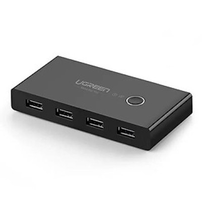 Bộ chuyển mạch USB 2.0 gộp 4 thiết bị vào 2 máy tính cao cấp Ugreen 216HL30767US Hàng chính hãng