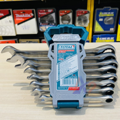 Bộ 8 cờ lê vòng miệng 8-19mm Total THT102RK086