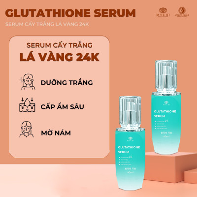 Serum Mychi - Serum cấy trắng lá vàng 24k glutathione