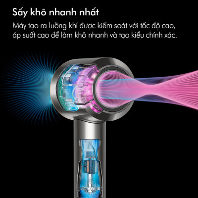 Máy sấy tóc Dyson HD08 (Black/Nickel) - Hàng chính hãng