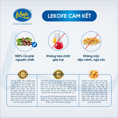 Cà phê nguyên hạt Đặc Biệt Lekofe 80% Robusta 20% Arabica Đắng đậm chua nhẹ Túi 500gram