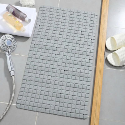 Thảm Lót Chân Nhà Tắm 70cm Cao Su Chống Trơn Trượt - Miếng Lót Sàn Phòng Tắm Ô Vuông Silicon