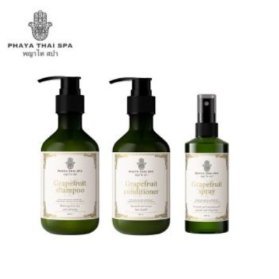 Combo Dầu Gội, Dầu Xả ,Xịt Dưỡng Chiết Xuất Bưởi Tây Phaya Thai dành cho tóc gàu, ngứa, nấm da đầu
