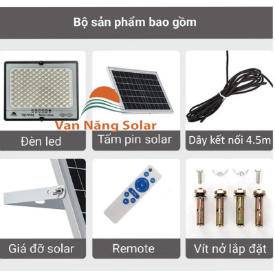 Đèn năng lượng mặt trời chống lóa Vạn Năng Solar 300w