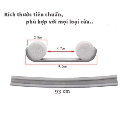 Thanh chặn khe cửa đa năng - Ngăn côn trùng, ngăn gió, cách nhiệt, cách âm, chống bụi bẩn