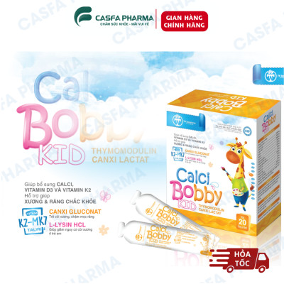 COMBO 3 CALCI hữu cơ BOBBYTW Hanopharco cho bé giúp xương và răng phát triển và chắc khỏe