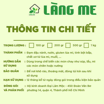Gà Lát Chay Loại Ngon ( 1 Kg ) , Thực Phẩm Chay Ngon Thành Phần Tự Nhiên Không Chất Bảo Quản Không Biến Đổi Gen Sườn Non Chay Làng Me