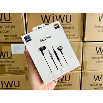 Tai Wiwu Earbuds #EB311 Jack 3.5 cho điện thoại, máy tính bảng.... nghe gọi đàm thoại âm thanh HD - Hàng chính hãng