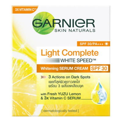 Kem dưỡng serum Garnier sáng da ban ngày và măt nạ ngủ ban đêm Light Complete 50ml