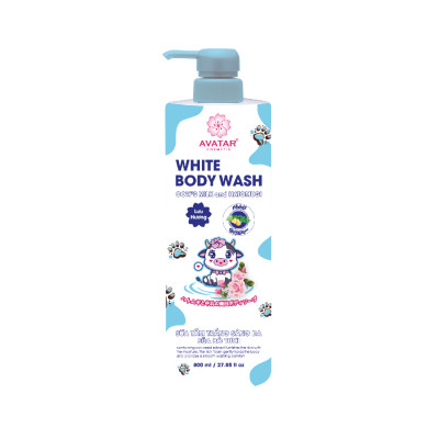 Sữa Tắm Trắng Sáng Da Sữa Bò Tươi Avatar White Body Wash 800 mL