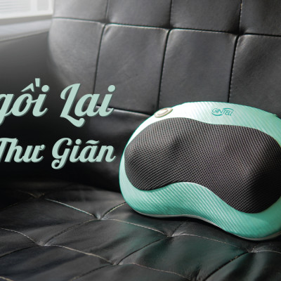 |GIÁ SỐC| Gối Massage nhiệt hồng ngoại G-Minnie Care| Công nghệ massage Shiatsu 3D | 1 Năm Bảo Hành