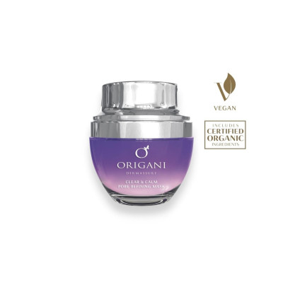 Mặt Nạ Se Khít Lỗ Chân Lông Origani Dermassure - Clear & Calm Pore Refining Mask - Có Chứng Nhận Hữu Cơ - Xuất Xứ Úc - Làm Sạch Da, Cung Cấp Dưỡng Chất Duy Trì Độ Ẩm Cho Da