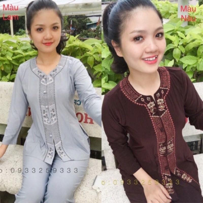 Đồ Lam Đi Chùa # Khoá Lắc Sen # Quần Áo Nữ
