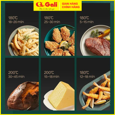 Nồi chiên không dầu Gali GL-1120 dung tích lớn 6 lít, đa chức năng nướng, hàng chính hãng 100%, bảo hành 24 tháng chính hãng