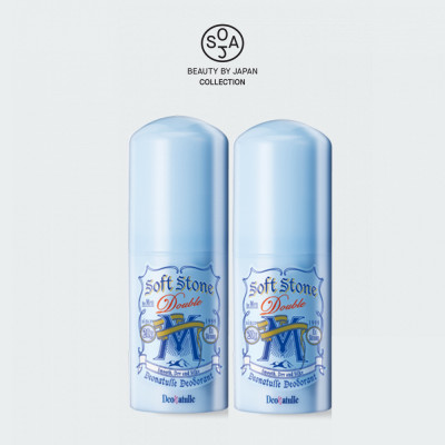 Combo 2 Lăn Khử Mùi Deonatulle Đá Khoáng Dạng Sáp Bạc Hà Cho Nam 20G
