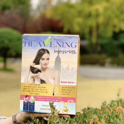 Combo 02 chai Sữa tắm dưỡng ẩm, làm trắng da cao cấp Heavening Perfect TẶNG KÈM Hộp & Túi đựng