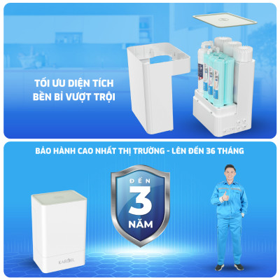 Máy Lọc Nước Để Gầm Karofi KAQ-U65, Kết Nối Wifi, 10 Lõi Cao Cấp, Hàng Chính Hãng
