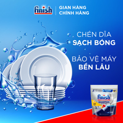 Viên rửa chén bát Finish Quantum túi 21 viên