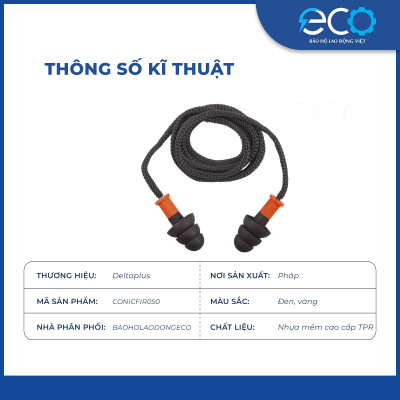 Nút tai chống ồn có dây Conicfir050 29 dB hàng nhập khẩu chính hãng
