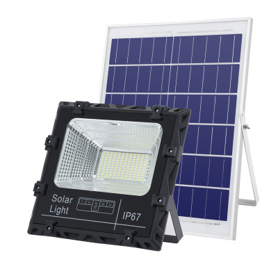 Đèn năng lượng mặt trời 100W 200W 300W 400W đèn chống nước,Ánh sáng sân vườn năng lượng mặt trời LED Đèn năng lượng mặt trời với chỉ báo pin