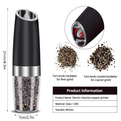 Dụng cụ xay hạt tiêu và gia vị cầm tay chạy pin, dung tích 140ml