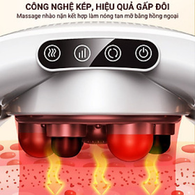 Máy Massage Bụng TQ-109, Máy tan Mỡ Bụng, Đai Massage tan Mỡ Bụng Tích Hợp Xoay Đá Nóng Kết hợp Làm Nóng Hồng Ngoại