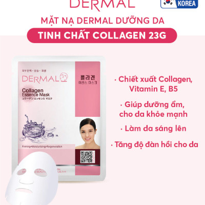 [ Tặng thêm 2 miếng ] Combo 10 miếng mặt nạ dưỡng da Dermal Hàn Quốc