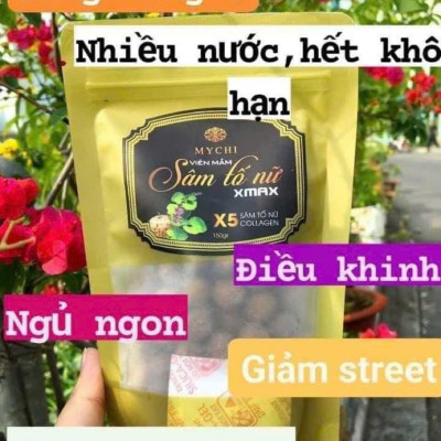 (tặng ủ môi đa năng) 5h kẹo mầm sâm tố nữ xmax Mychi