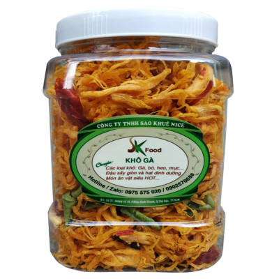500G KHÔ GÀ LÁ CHANH THƯƠNG HIỆU SK FOOD LOẠI ĐẶC BIỆT