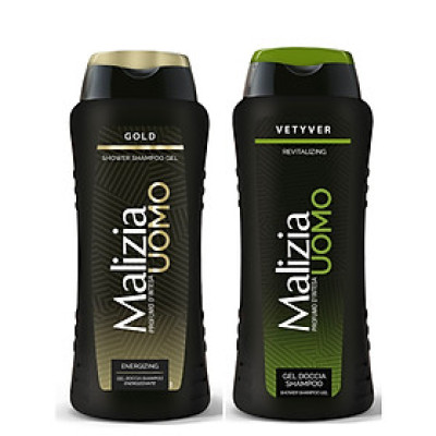 Dầu Gội Sữa Tắm Malizia Uomo hương thơm thể thao cho nam 2in1 Italy 250ml